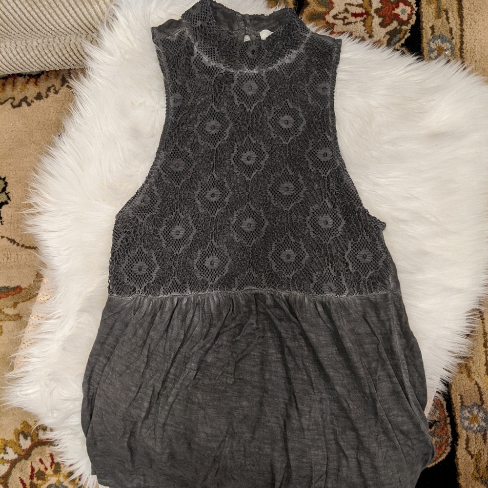 Mock Neck Tunic Top